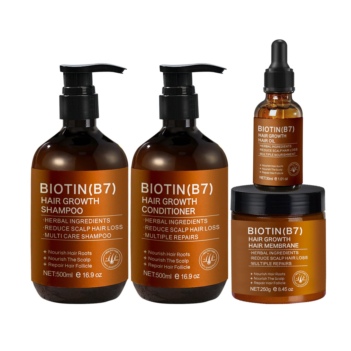 Biotin Anti-hair Loss Anti-dandruff Oil Control Nourishing Shampoo