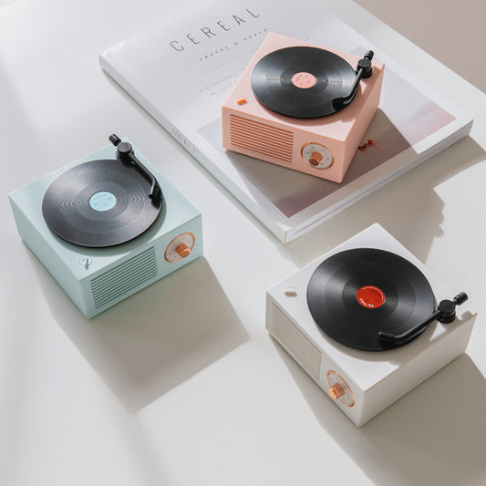 Portable retro phonograph Bluetooth speaker