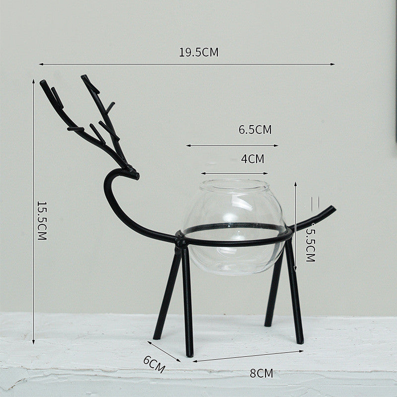 Office Desk Living Room Succulent Green Dill Water Plant Vase Decoration