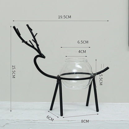 Office Desk Living Room Succulent Green Dill Water Plant Vase Decoration