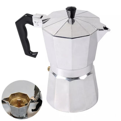 Aluminum Mocha Pot Coffee Maker,Primula Classic Stovetop Espresso and Coffee Maker, Moka Pot for Italian and Cuban Café Brewing, Greca Coffee Maker, Cafeteras, 12 Espresso Cups, Silver