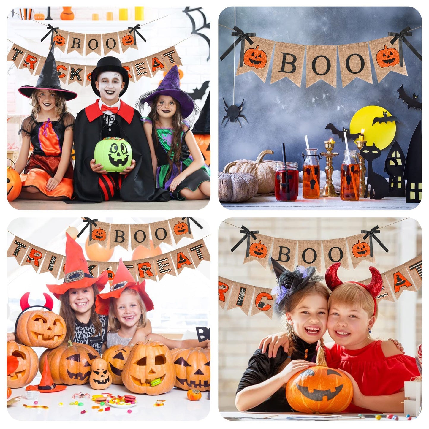 Burlap Banner for Halloween Decoration