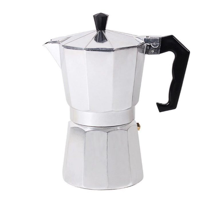 Aluminum Mocha Pot Coffee Maker,Primula Classic Stovetop Espresso and Coffee Maker, Moka Pot for Italian and Cuban Café Brewing, Greca Coffee Maker, Cafeteras, 12 Espresso Cups, Silver