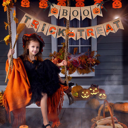 Burlap Banner for Halloween Decoration